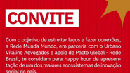Convite para o evento de voluntariados - Foto: Divulgação